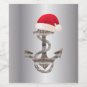 素朴エレガントいかり+シルバー勾配 | ワインラベル (シングルラベル)