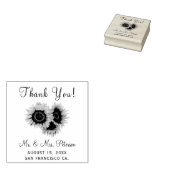 素朴エレガントなシックなひま結婚わ感謝していらい ラバースタンプ (押印)