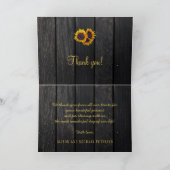 素朴エレガントなヒマ結婚ワリ感謝していの写真は サンキューカード (内部)