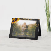 素朴エレガントなヒマ結婚ワリ感謝していの写真は サンキューカード (正面)