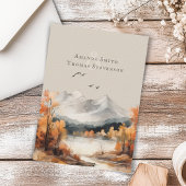 素朴エレガントな秋の山の結婚風景 招待状