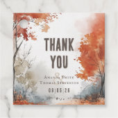 素朴エレガントな秋結婚の季節 フェイバータグ (正面)