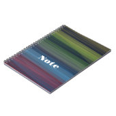 素朴エレガントカラフルティール（緑がかった色） ノートブック (左側)