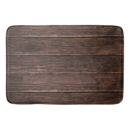 素朴エレガントコテージ質暗木目 バスマット