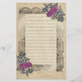 素朴エレガントシンプルの 便箋 (裏面)