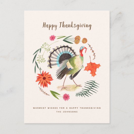 素朴エレガントトルコ感謝植物園 シーズンポストカード (正面)