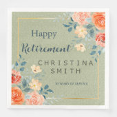 素朴エレガントフローラ水色退職パーティー (正面)