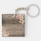 素朴エレガントフローラ4写真テンプレート キーホルダー (裏面)
