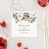 素朴エレガントフローラ スタンダードカクテルナプキン (インサイチュ)