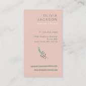 素朴エレガントフローラ 名刺 (裏面)