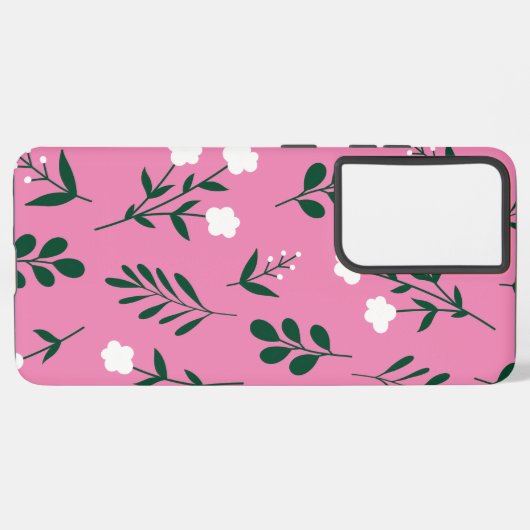 素朴エレガントフローラ SAMSUNG GALAXYケース (裏面横)