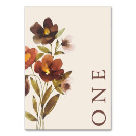 素朴エレガントミニマル結婚s |テーブル番号 テーブルナンバー