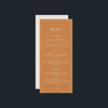 素朴エレガントミニマル結婚s |メニュー メニュー<br><div class="desc">デリケートな開花Paperieの素朴でエレガントなウェディングコレクションは、秋のフローラのブケートと素晴らし秋をテーマにした色を特徴とする。このメニュー結婚を、予定されているエントリ、メイン、およびデザートでパーソナライズする。このバージョンは私たちの主なデザイン要素を特徴とし、追加のコントラストのために反転。</div>