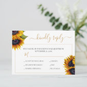 素朴エレガントモダンシック結婚s 出欠カード (スタンド正面)