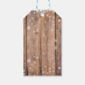 素朴エレガントモダン雪だるま ギフトタグ (裏面)