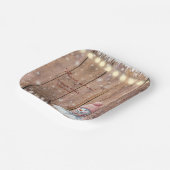 素朴エレガントモダン雪だるま ペーパープレート (傾斜あり)