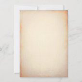 素朴エレガントヴィンテージフローラ結婚式招待状 招待状 (裏面)