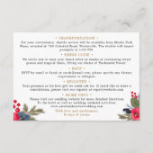 素朴エレガント冬フローラ結婚詳細 エンクロージャーカード (裏面)