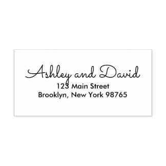 素朴エレガント差出人住所 ラバースタンプ