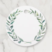 素朴エレガント感謝していの写真を撮った国の結婚式 フェイバータグ (裏面)