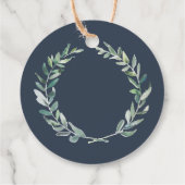 素朴エレガント感謝していの写真を撮った国の結婚式 フェイバータグ (裏面)