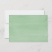 素朴エレガント水彩緑の種結婚類 出欠カード (裏面)