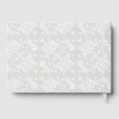 素朴エレガント白レ結婚ース ゲストブック (裏面)