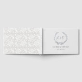 素朴エレガント白レ結婚ース ゲストブック (全面)