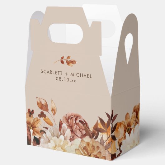 素朴エレガント秋の結婚式 フェイバーボックス (オープン)