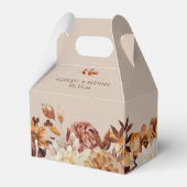 素朴エレガント秋の結婚式 フェイバーボックス (正面サイド)