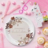 素朴エレガント秋ブライダルシャワー ペーパープレート (パーティー)