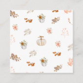 素朴エレガント秋感謝状グリーティングカード エンクロージャーカード (裏面)