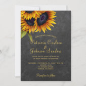 素朴エレガント粉結婚板 招待状 (正面)