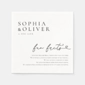 素朴エレガント結婚おもしろい スタンダードカクテルナプキン (正面)