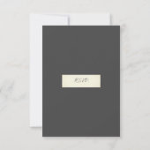 素朴エレガント結婚の 出欠カード (裏面)