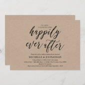 素朴エレガント結婚リハーサル招待状 招待状 (正面/裏面)