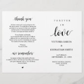 素朴エレガント結婚式の折り畳み式 (正面)