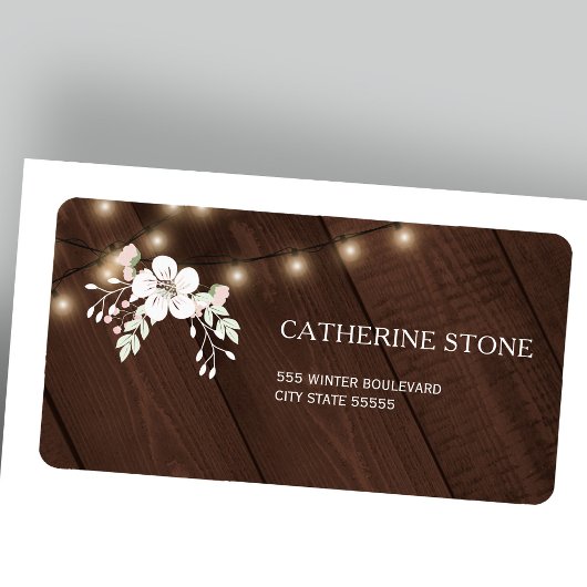 素朴エレガント結婚式 |バーンウッド ラベル