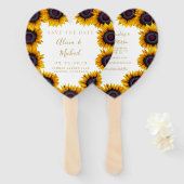 素朴エレガント結婚救日 ハンドファン (正面&裏面)