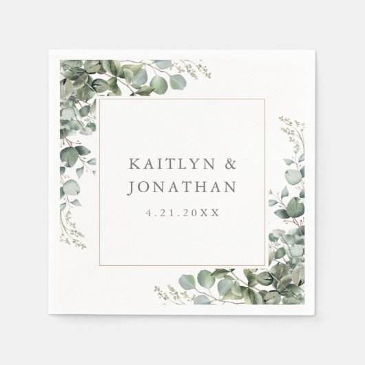 素朴エレガント結婚病 スタンダードカクテルナプキン (正面)