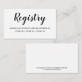 素朴エレガント結婚登録簿 エンクロージャーカード (正面/裏面)
