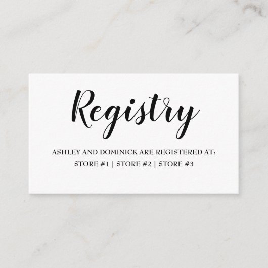 素朴エレガント結婚登録簿 エンクロージャーカード (正面)