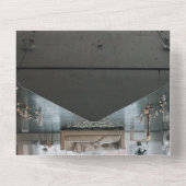 素朴エレガント結婚秋フローラ結婚ズ オールインワン招待状 (裏面)