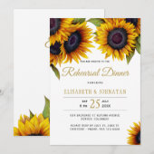 素朴エレガント結婚花のリハーサル 招待状 (正面/裏面)