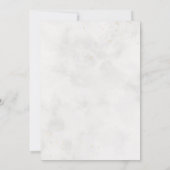 素朴エレガント花結婚の 招待状 (裏面)