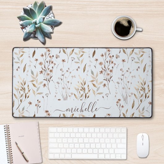 素朴エレガント茶の花離れ類 デスクマット