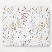 素朴エレガント茶の花離れ類 マウスパッド (正面)