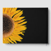 素朴エレガント黄色ひまわり結婚の ゲストブック (裏面)