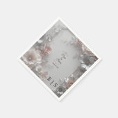 素朴エレガント3Dフローラ結婚ズ紙ナプキン スタンダードカクテルナプキン (角)