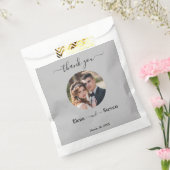 素朴エレガント3Dフローラ結婚写真 フェイバーバッグ (封をした状態)